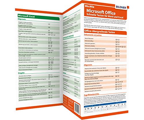Tastenkombinationen für Word und Excel auf einen Blick!: Aktualisierte Auflage für die Versionen Microsoft 365 und Office 2021 + 2019 + 2016 von BILDNER Verlag