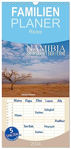 Familienplaner 2024 - Namibia - Sehnsucht der Ferne mit 5 Spalten (Wandkalender, 21 cm x 45 cm) CALVENDO von CALVENDO