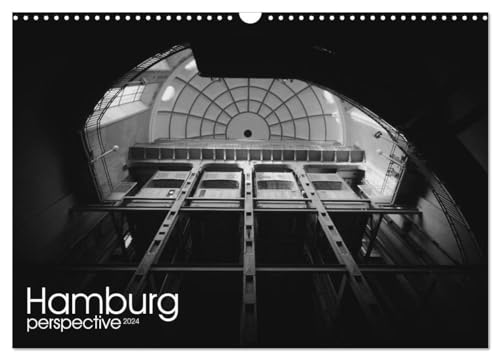 Hamburg perspective 2024 (Wandkalender 2024 DIN A3 quer), CALVENDO Monatskalender: Schwarzweiß Kalender Hamburg City von CALVENDO
