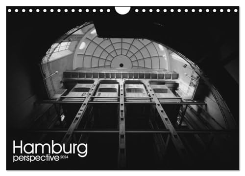 Hamburg perspective 2024 (Wandkalender 2024 DIN A4 quer), CALVENDO Monatskalender: Schwarzweiß Kalender Hamburg City von CALVENDO
