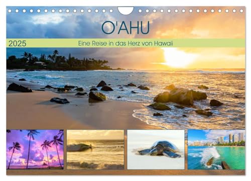 O'ahu - Eine Reise in das Herz von Hawaii (Wandkalender 2025 DIN A4 quer), CALVENDO Monatskalender