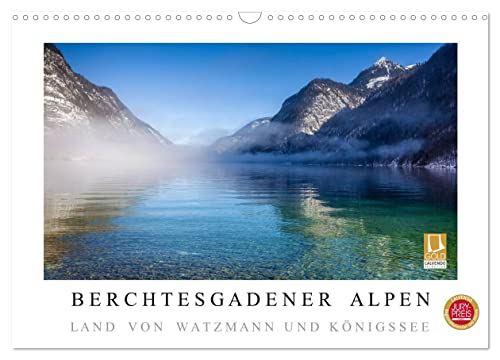 Berchtesgadener Alpen - Land von Watzmann und Königssee (Wandkalender 2025 DIN A3 quer), CALVENDO Monatskalender