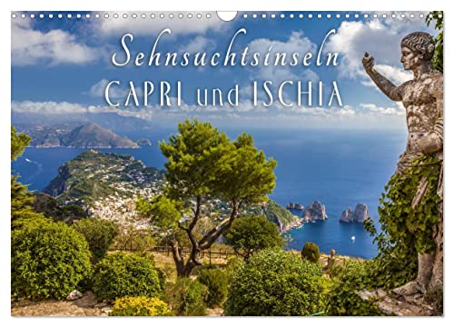 Sehnsuchtsinseln Capri und Ischia (Wandkalender 2025 DIN A3 quer), CALVENDO Monatskalender