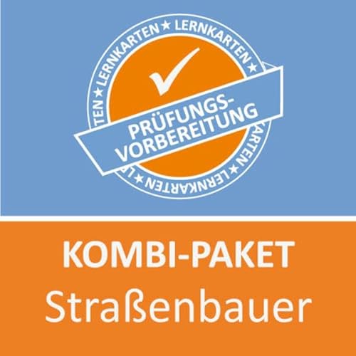Kombi-Paket Straßenbauer Lernkarten: Erfolgreiche Prüfungsvorbereitung auf die Abschlussprüfung