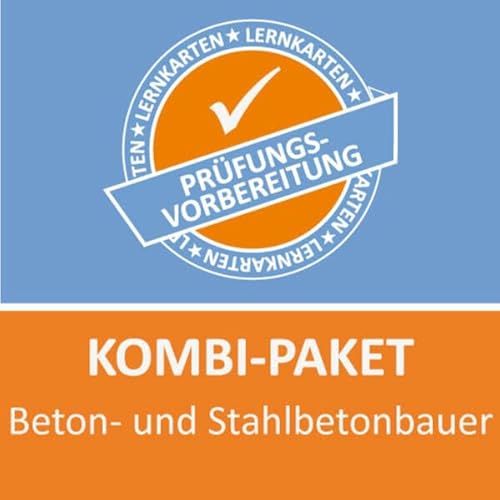Kombi-Paket Beton- und Stahlbetonbauer Lernkarten Kombi-Paket Beton- und Stahlbetonbauer Lernkarten von Princoso