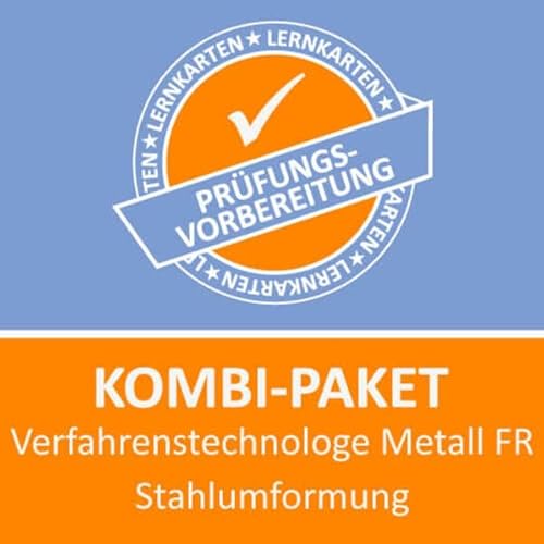 Kombi-Paket Verfahrenstechnologe Metall FR Stahlumformung Lernkarten von Princoso