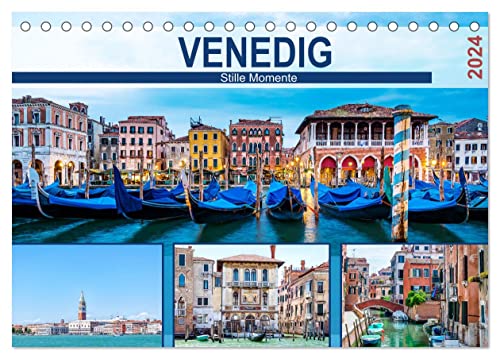 Venedig - Stille Momente (Tischkalender 2024 DIN A5 quer), CALVENDO Monatskalender von CALVENDO