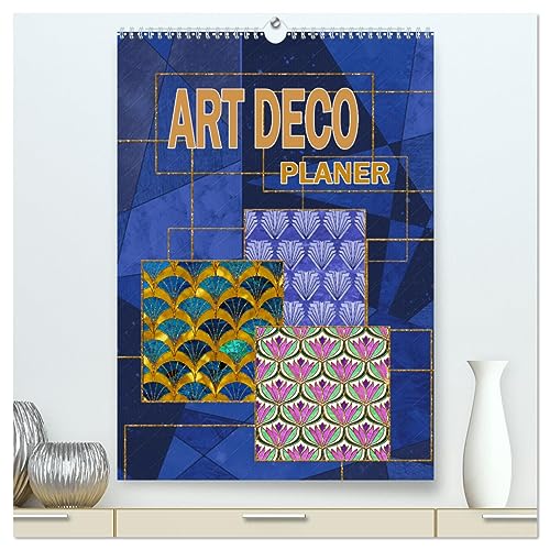 Art Deco Planer (hochwertiger Premium Wandkalender 2025 DIN A2 hoch), Kunstdruck in Hochglanz von CALVENDO