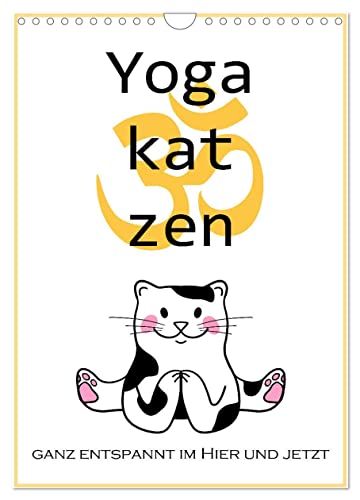 Yogakatzen - ganz entspannt im Hier und Jetzt (Wandkalender 2025 DIN A4 hoch), CALVENDO Monatskalender von CALVENDO