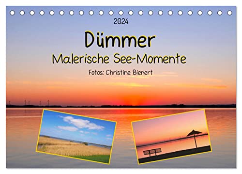 Dümmer, Malerische See-Momente (Tischkalender 2024 DIN A5 quer), CALVENDO Monatskalender von CALVENDO