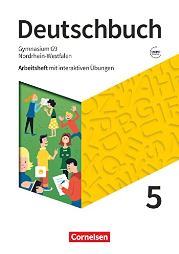 Deutschbuch Gymnasium - Nordrhein-Westfalen - Neue Ausgabe - 5. Schuljahr: Arbeitsheft mit interaktiven Übungen online - Mit Lösungen und Erklärfilmen von Cornelsen Verlag GmbH