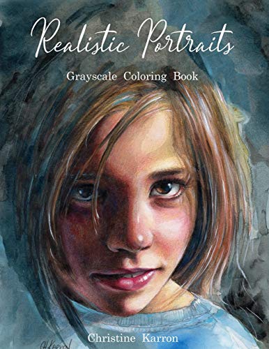 Realistic Portraits Grayscale Coloring Book von Independently Published