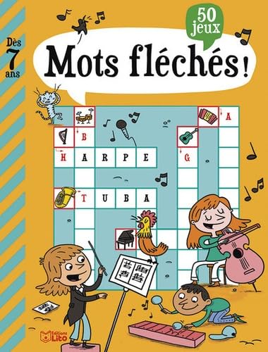 Mon grand livre de jeux: 50 Mots fléchés ! - Dès 7 ans: 50 jeux