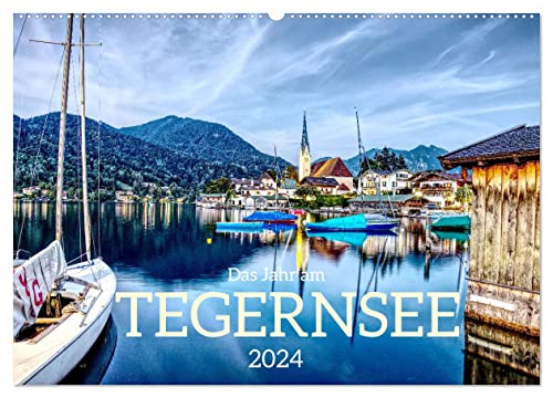 Das Jahr am Tegernsee (Wandkalender 2024 DIN A2 quer), CALVENDO Monatskalender