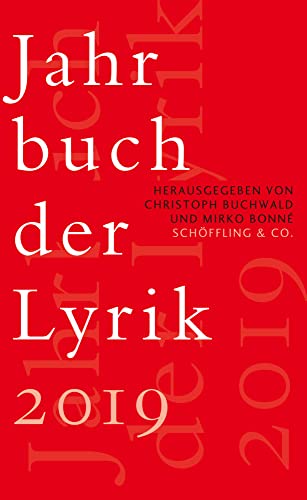 Jahrbuch der Lyrik 2019 von Schöffling