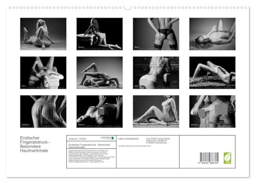 Erotischer Fingerabdruck - Besondere Hautmerkmale (hochwertiger Premium Wandkalender 2025 DIN A2 quer), Kunstdruck in Hochglanz