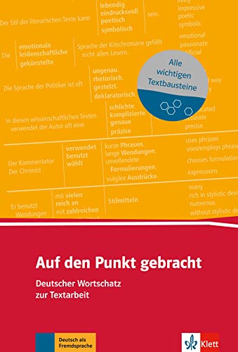 Auf den Punkt gebracht: Deutscher Wortschatz zur Textarbeit