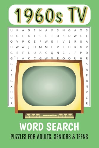 1960s TV Word Search Puzzle Book: Word Searches with Easy to Read Print About Television, Vintage Pop Culture, Entertainment, and More | 6x9 inches, ... Gift for Vacations, Holidays, and Free Times von Independently published