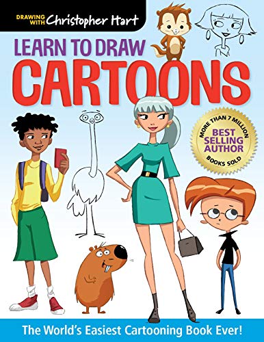 Learn to Draw Cartoons: The World's Easiest Cartooning Book Ever! (Drawing with Christopher Hart)