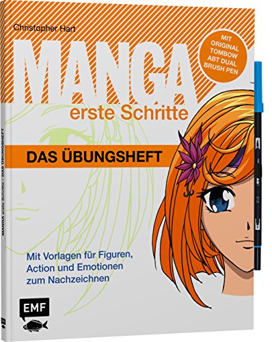 Manga Erste Schritte – Das Übungsheft mit original Tombow ABT PRO Dual Brush Pen: Alcohol-based marker mit zwei Spitzen Manga Erste Schritte – Das Übungsheft mit original Tombow ABT PRO Dual Brush Pen: Alcohol-based marker mit zwei Spitzen von Edition Michael Fischer