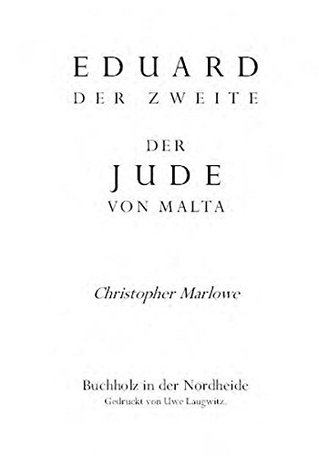 Eduard II. / Der Jude von Malta: Werke Band 2 von Laugwitz, U