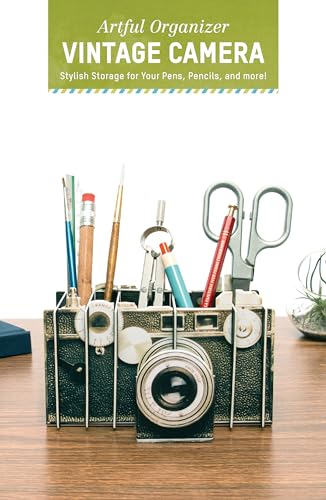 Artful Organizer: Vintage Camera: Stylish Storage for Your Pens, Pencils, and More! (Office Desk Organizer and Accessories, Office Supplies Desk Organizer, Cute Modern Desk Organizer)