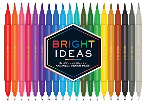 Bright Ideas: 20 Double-Ended Colored Brush Pens: (Dual Brush Pens, Brush Pens for Lettering, Brush Pens with Dual Tips) von Chronicle Books