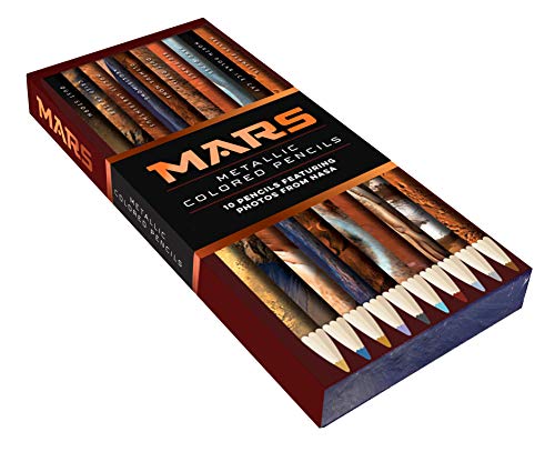 Mars Metallic Colored Pencils: 10 pencils featuring photos from NASA (10 Shiny Multicolor Pencils; Coloring Pencils with NASA Space Theme) (NASA x Chronicle Books) von Chronicle Books