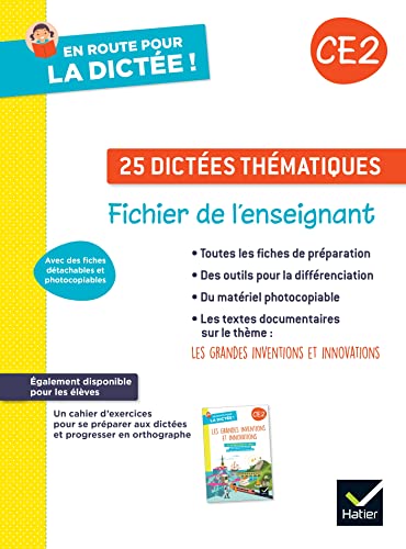 En route pour la dictée ! CE2 - Ed. 2023 - Fichier photocopiable: Fichier de l'enseignant