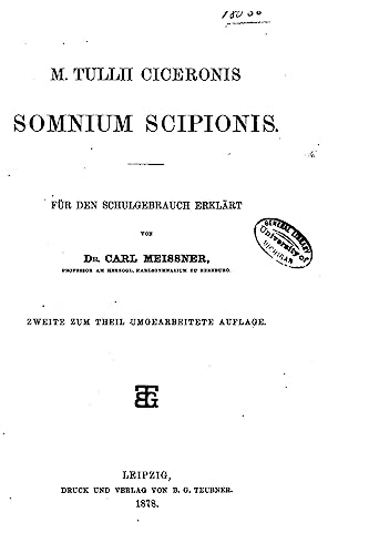 M. Tullii Ciceronis Somnium Scipionis