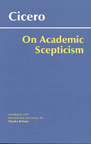On Academic Scepticism On Academic Scepticism