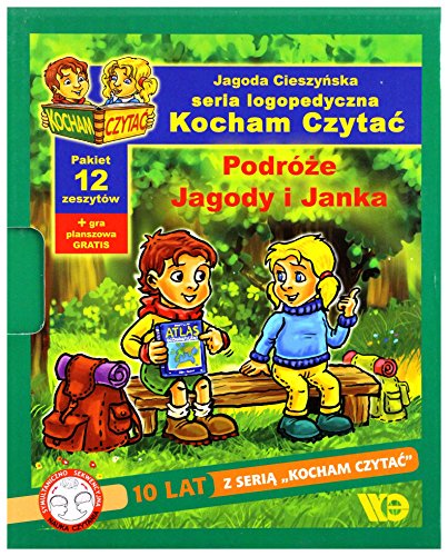 Kocham Czytac Podroze Jagody i Janka Pakiet 12 zeszytow (19-30) + Gra planszowa (KOCHAM CZYTAĆ)