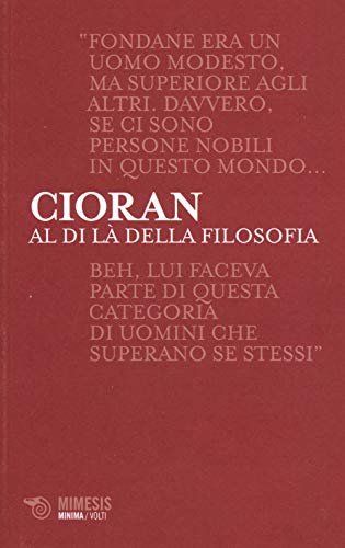 Al di là della filosofia. Conversazioni su Benjamin Fondane von Mimesis