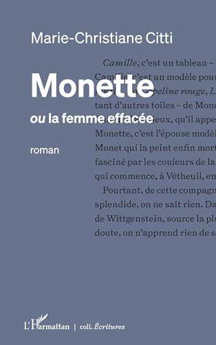Monette ou la femme effacée von Editions L'Harmattan