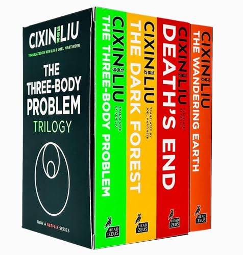 Cixin Liu Three Body Problem 4 Books Collection Set (The Three-Body Problem, The Dark Forest, Deaths end, The Wandering Earth)