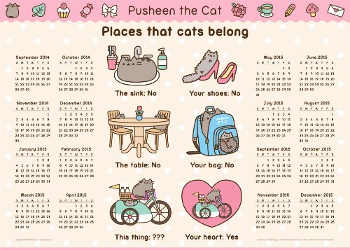 Pusheen the Cat 2014-15 16-Month Calendar Poster von Andrews McMeel Publishing