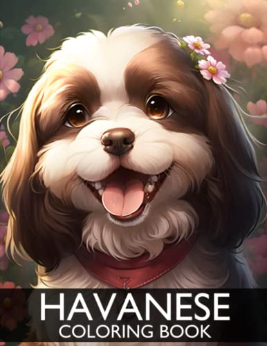 Havanese Coloring Book: 30+ Cute Havanese Coloring Pages for Adults von Independently published