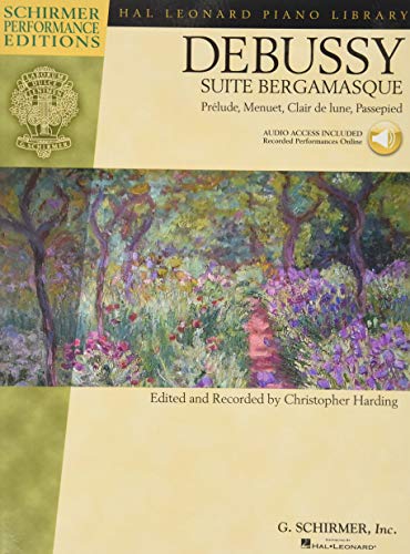 Suite Bergamasque (Schirmer Performance Edition) -For Piano- (Book & Audio Online): Noten, Klavierpartitur, Download (Audio) für Klavier (Schirmer ... Prelude, Menuet, Clair de Lune, Passepied