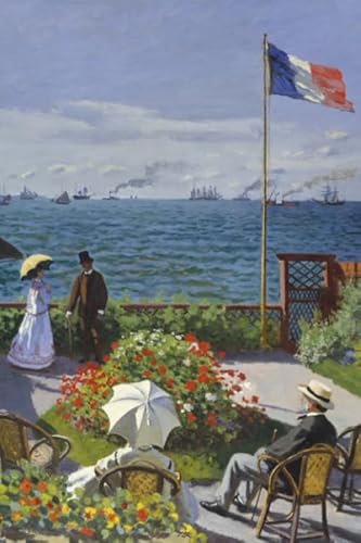 Monet Journal #2: Cool Artist Gifts - Terrasse à Sainte-Adresse Claude Monet Notebook Journal To Write In 6x9" 150 Lined Pages