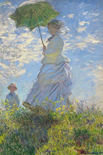 Monet Journal #5: Cool Artist Gifts - Woman with a Parasol. Madame Monet and Her Son Claude Monet Notebook Journal To Write In 6x9" 150 Lined Pages