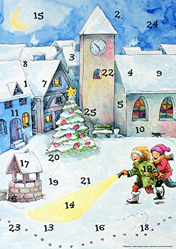 Lena und die Weihnachtsdetektive: Fensterbild-Adventskalender mit Begleitheft: Fensterbild-Adventskalender mit Begleitheft, ab 8 Jahre