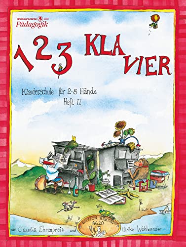 1 2 3 Klavier Klavierschule für 2 - 8 Hände. Heft 2 (EB 8620)