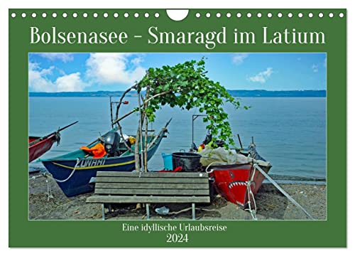 Bolsenasee Smaragd im Latium (Wandkalender 2024 DIN A4 quer), CALVENDO Monatskalender