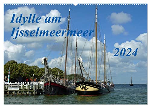 Idylle am Ijsselmeer (Wandkalender 2024 DIN A2 quer), CALVENDO Monatskalender