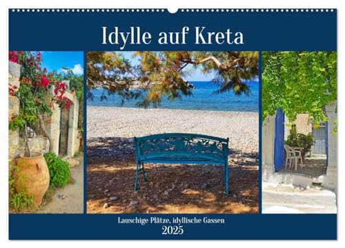 Idylle auf Kreta (Wandkalender 2025 DIN A2 quer), CALVENDO Monatskalender