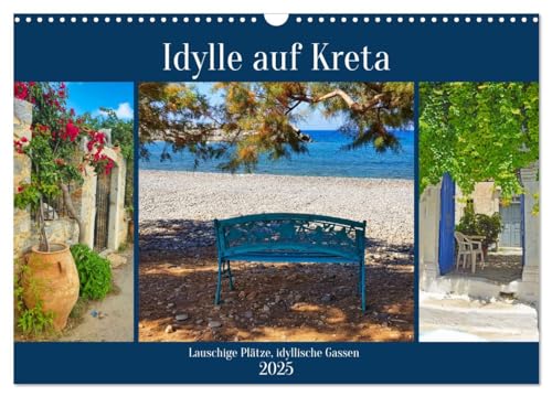 Idylle auf Kreta (Wandkalender 2025 DIN A3 quer), CALVENDO Monatskalender