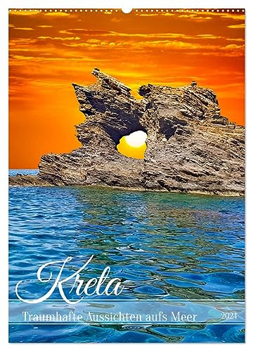 Kreta - Traumhafte Aussichten aufs Meer (Wandkalender 2024 DIN A2 hoch), CALVENDO Monatskalender