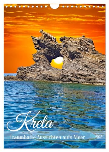 Kreta - Traumhafte Aussichten aufs Meer (Wandkalender 2025 DIN A4 hoch), CALVENDO Monatskalender von CALVENDO
