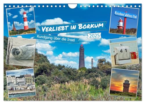 Verliebt in Borkum (Wandkalender 2025 DIN A4 quer), CALVENDO Monatskalender von CALVENDO