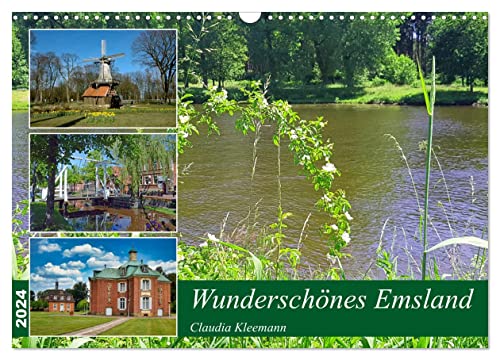 Wunderschönes Emsland (Wandkalender 2024 DIN A3 quer), CALVENDO Monatskalender: Faszinierende Ausflugsziele (CALVENDO Natur)
